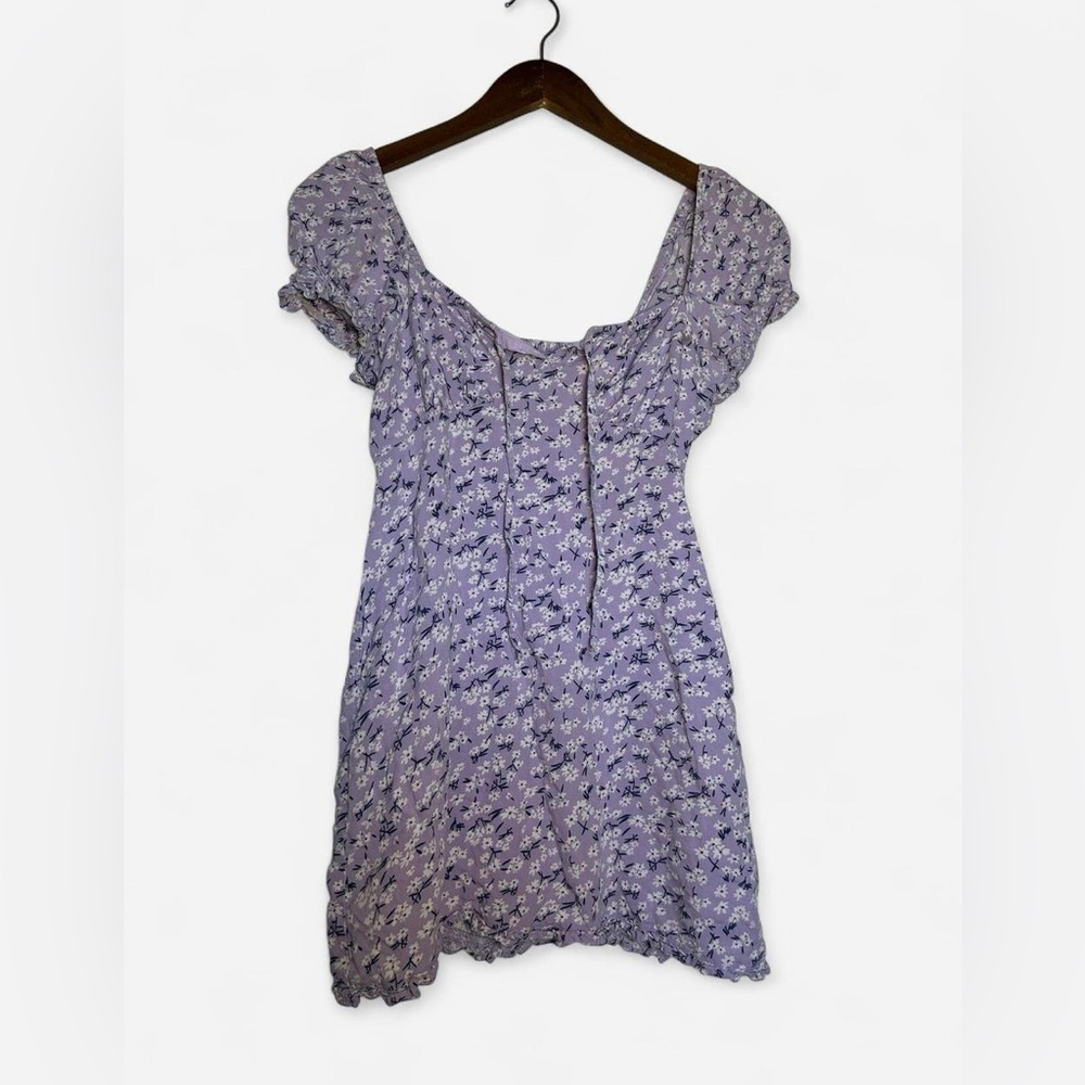 Lavender Floral Mini Dress